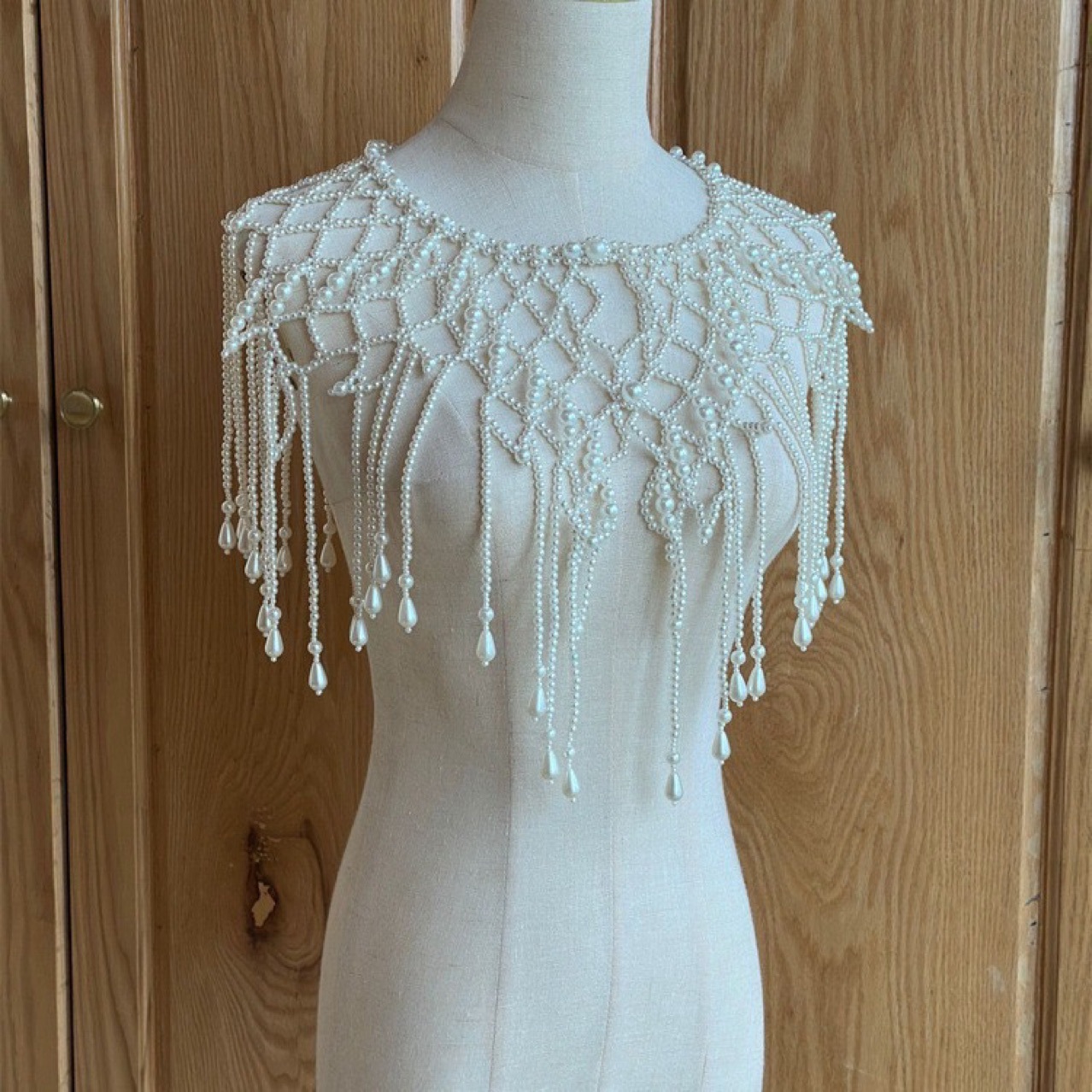 Pearl Trim Chain - Handmade Pearl Layered Body Chain, Beaded