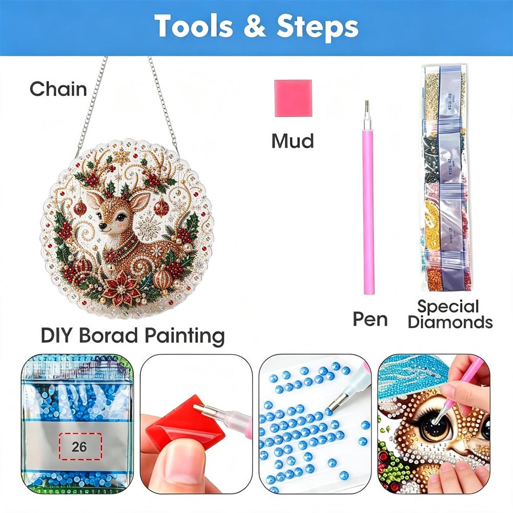 Christmas Pearl Diamond Painti - Pearl Trim Chain recension och pris