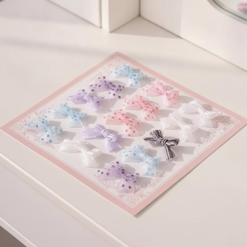 Small Dot Bowknot Planar Patch - Craft Embellishment recension och pris