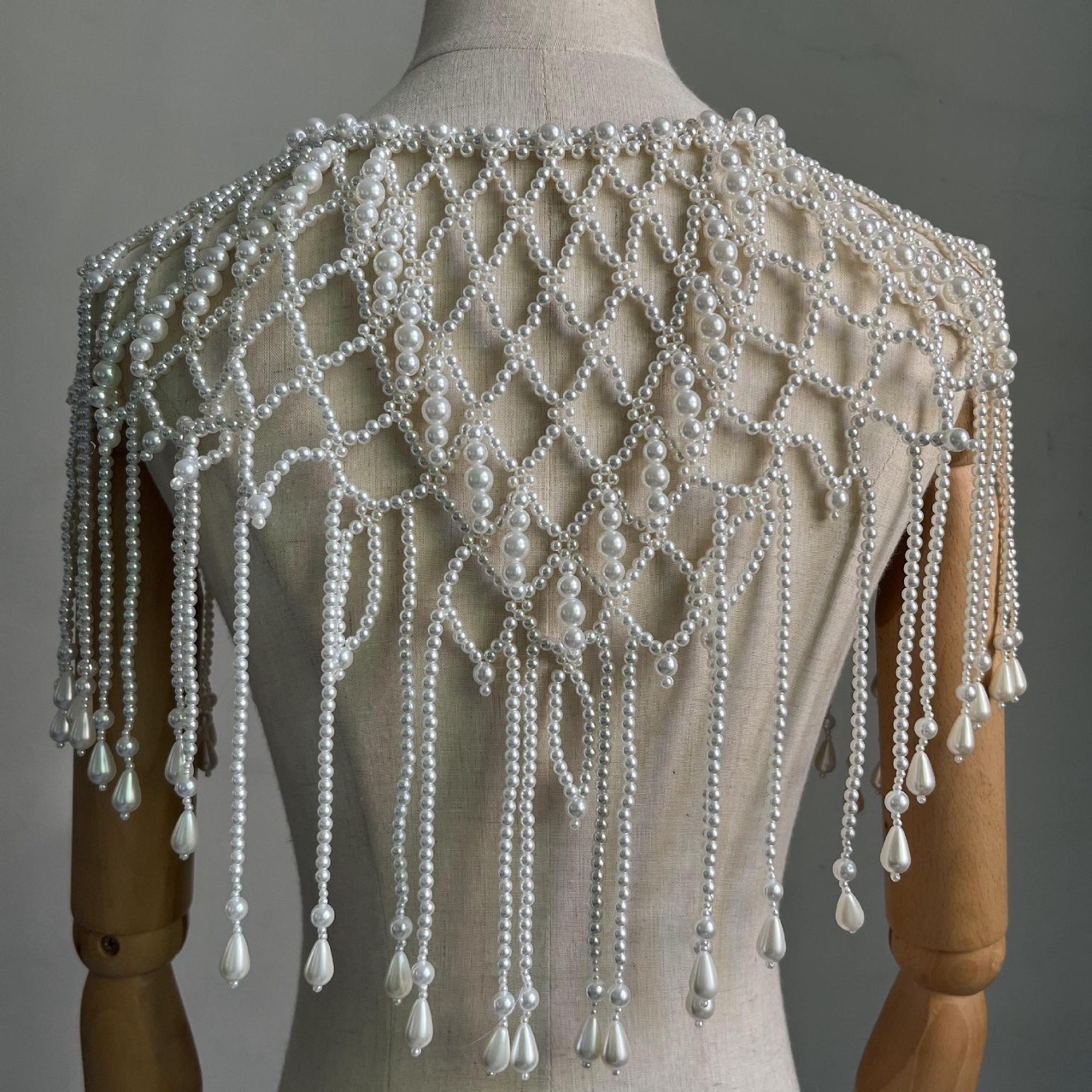 Handmade Pearl Layered Body Ch - Pearl Trim Chain recension och pris