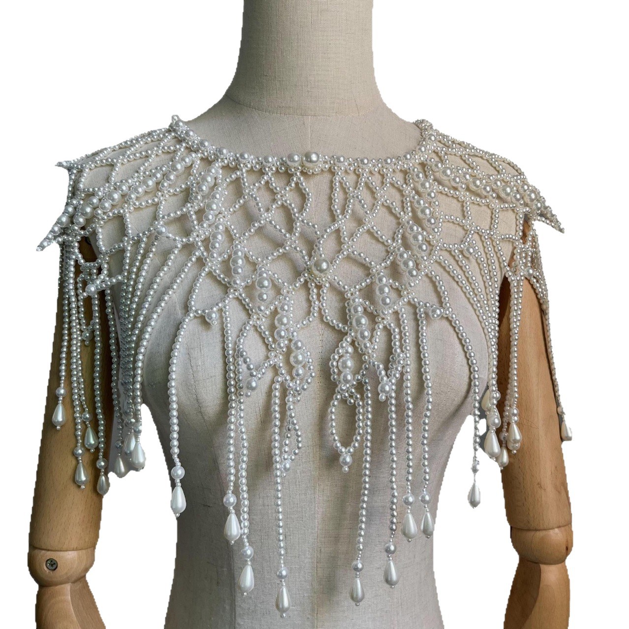 Handmade Pearl Layered Body Ch - Pearl Trim Chain recension och pris