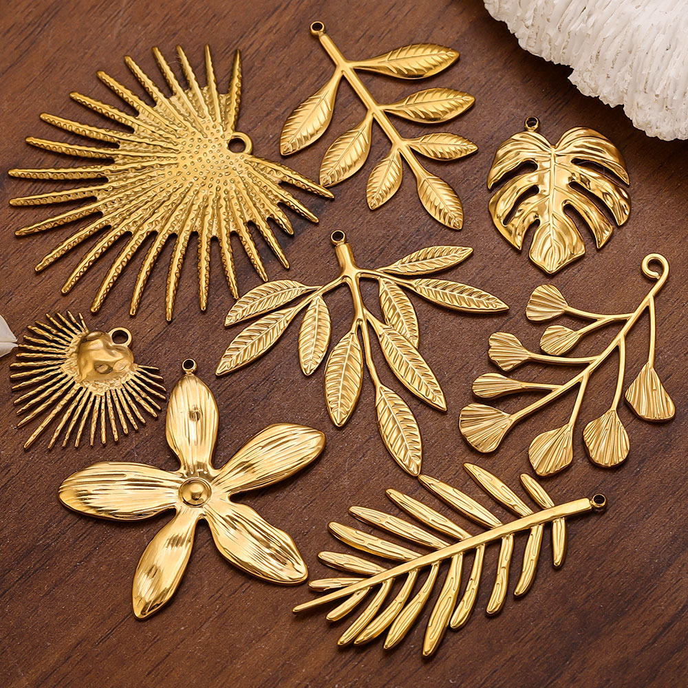 5PCS Stainless Steel Large Lea - Embellishment Crafts recension och pris