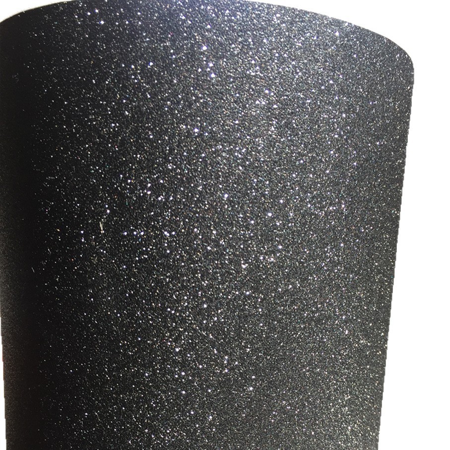 Premium Matte Black Glitter Vi - Glitter Vinyl Roll recension och pris