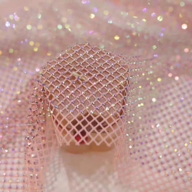Mistlace Stretch Rhinestone Fi - Crystal Mesh Fabric recension och pris