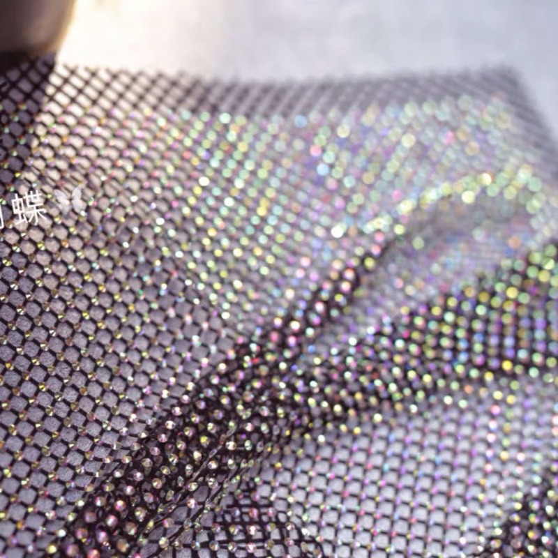 Mistlace Stretch Rhinestone Fi - Crystal Mesh Fabric recension och pris