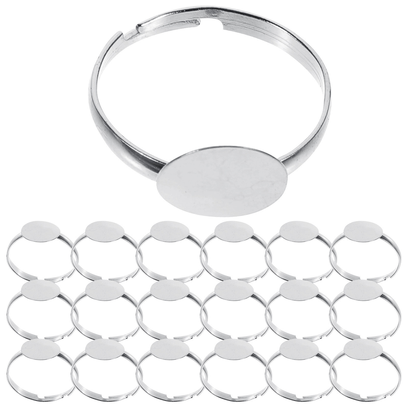 100Pcs Alloy Ring Blanks for D - Embellishment Crafts recension och pris