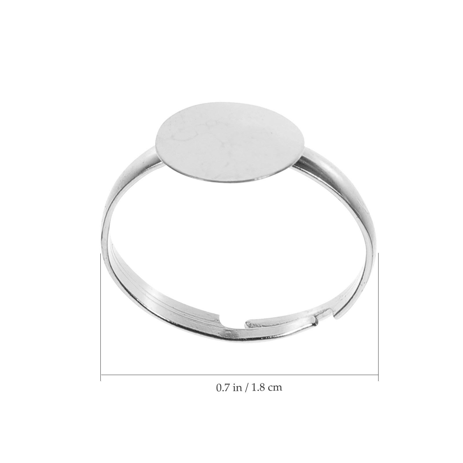 100Pcs Alloy Ring Blanks for D - Embellishment Crafts recension och pris