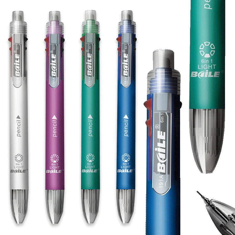 4/12Pcs 6 in 1 MultiColor Pen  - Staedtler Pencil Lumocolor recension och pris