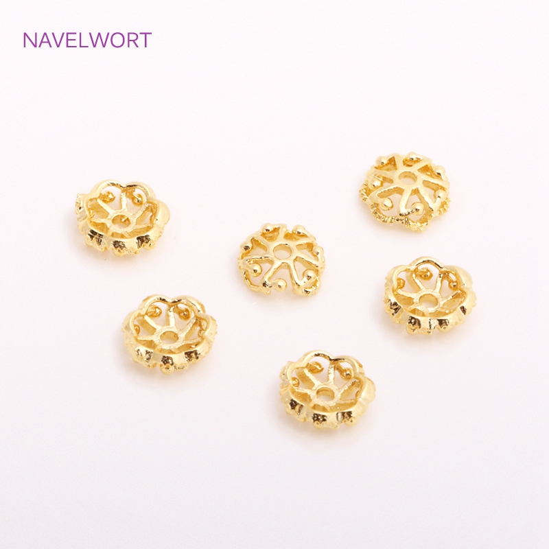 7mm 14K Gold Plated Brass Bead - Embellishment Crafts recension och pris