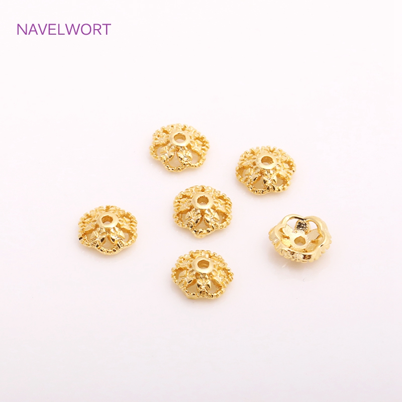 7mm 14K Gold Plated Brass Bead - Embellishment Crafts recension och pris