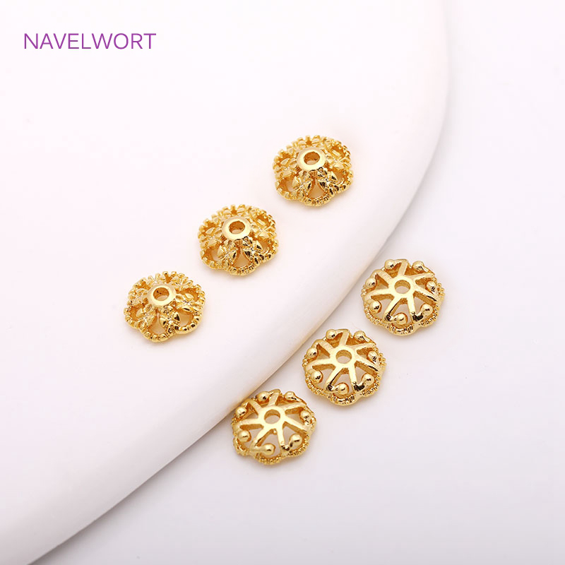 7mm 14K Gold Plated Brass Bead - Embellishment Crafts recension och pris