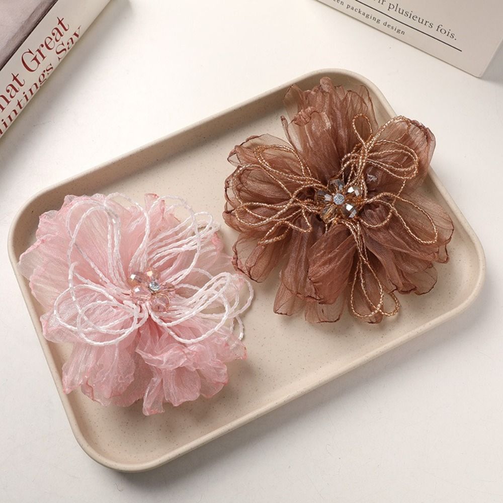 Organza Fabric Flower Patch Be - Crystal Mesh Fabric recension och pris