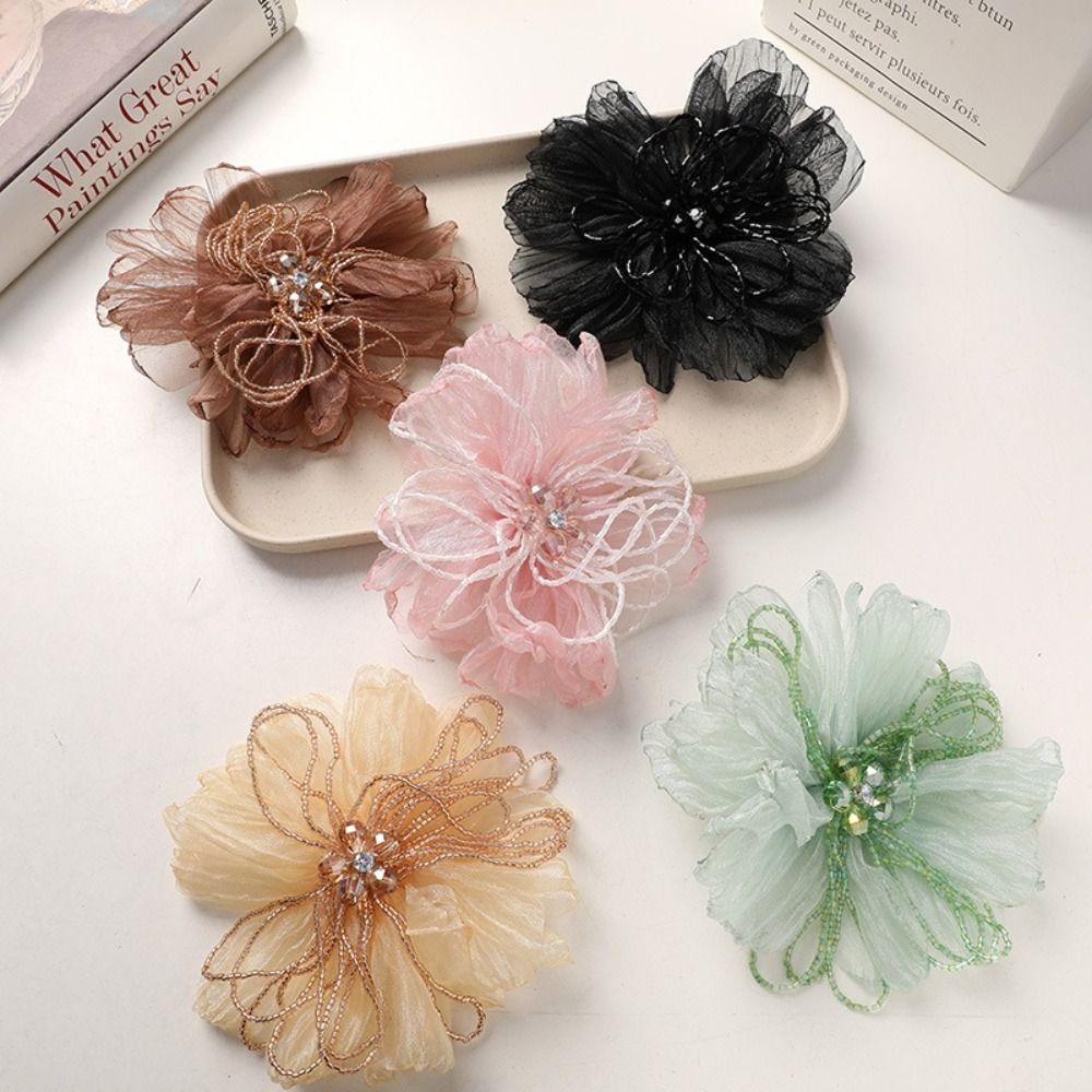 Organza Fabric Flower Patch Be - Crystal Mesh Fabric recension och pris