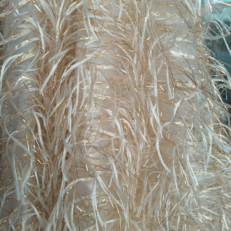 140Cm wide Gold Regular Fringe - Crystal Mesh Fabric recension och pris