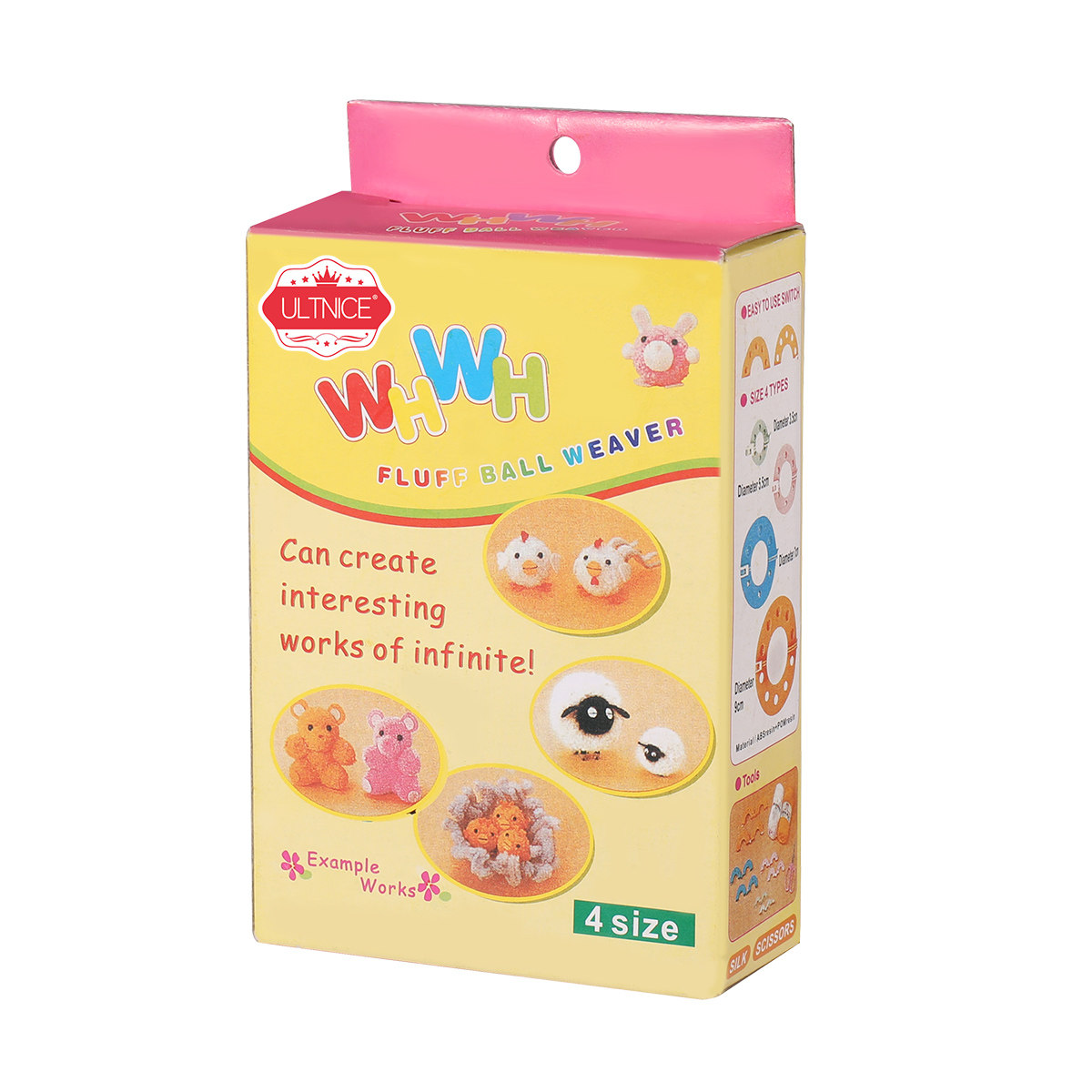 8Pcs Pompom Makers 4 Sizes Har - Pom Pom Maker Tool recension och pris