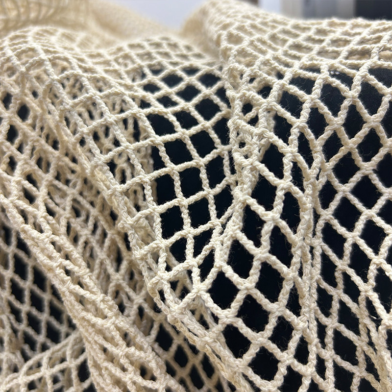 Cotton Linen Fish Net Fabric L - Crystal Mesh Fabric recension och pris